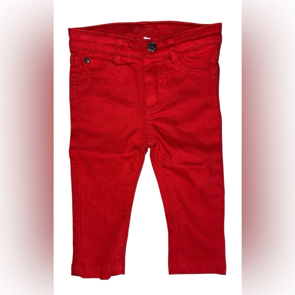 Jacadi Red Kids Stretch Jeans 12 months new